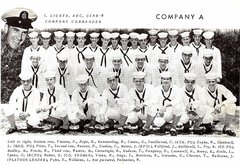 Mark in Boot Camp USMC Air Station Miami Opa-locka FL 8-1957 3rd row 1st from left