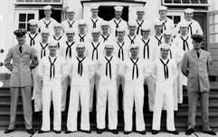 Mark in Class of 5824 AGA School NAS Lakehurst NJ 8-1958 4th row 2nd from left